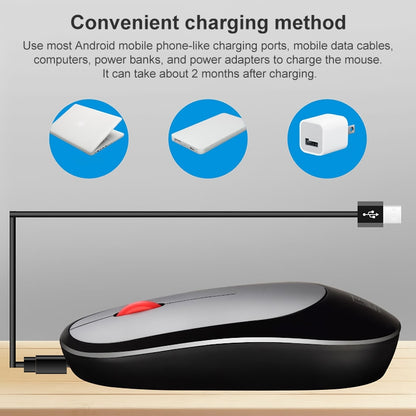 ZGB 360 2.4G Computer Laptop Wireless Chargeable Mini Mouse 1000dpi(Black) by Chasing Leopard