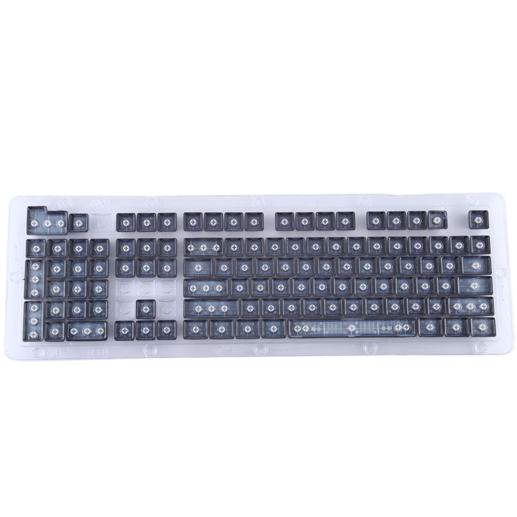 104 Keys Double Shot PBT Backlit Keycaps for Mechanical Keyboard(Black) by buy2fix