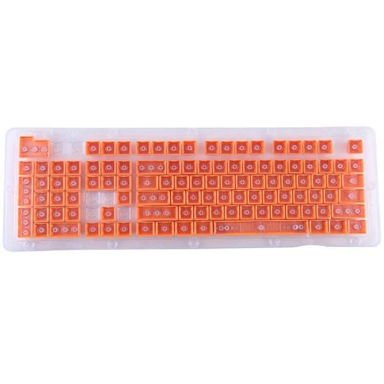 104 Keys Double Shot PBT Backlit Keycaps for Mechanical Keyboard(Orange) by buy2fix