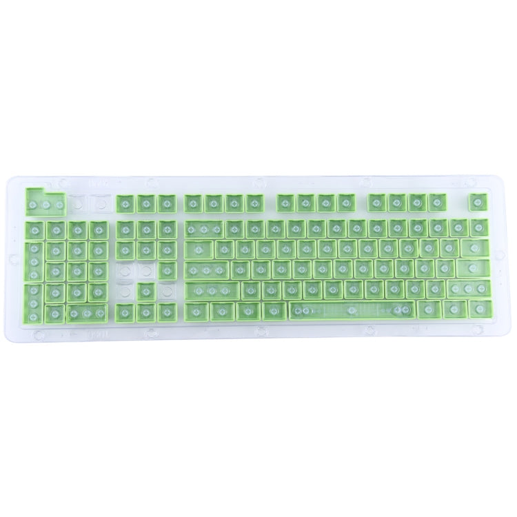 104 Keys Double Shot PBT Backlit Keycaps for Mechanical Keyboard (Green) by buy2fix