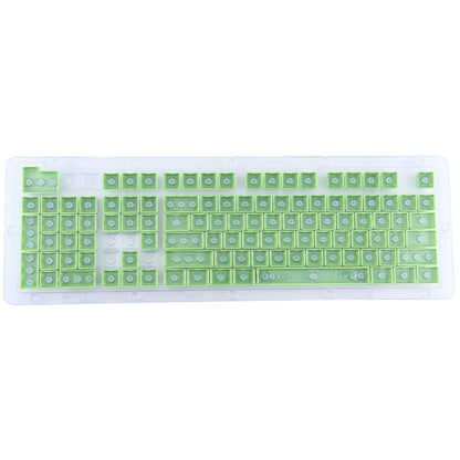 104 Keys Double Shot PBT Backlit Keycaps for Mechanical Keyboard (Green) by buy2fix