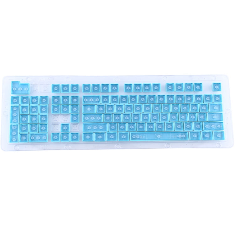 104 Keys Double Shot PBT Backlit Keycaps for Mechanical Keyboard(Blue) by buy2fix