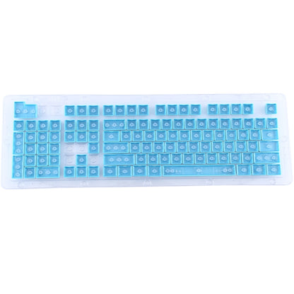 104 Keys Double Shot PBT Backlit Keycaps for Mechanical Keyboard(Blue) by buy2fix