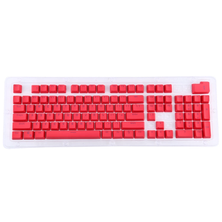104 Keys Double Shot PBT Backlit Keycaps for Mechanical Keyboard(Red) by buy2fix