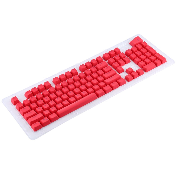 104 Keys Double Shot PBT Backlit Keycaps for Mechanical Keyboard(Red) by buy2fix