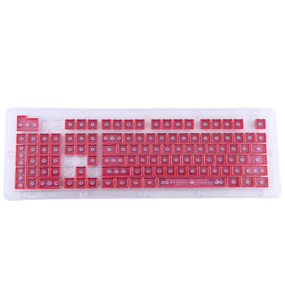 104 Keys Double Shot PBT Backlit Keycaps for Mechanical Keyboard(Red) by buy2fix