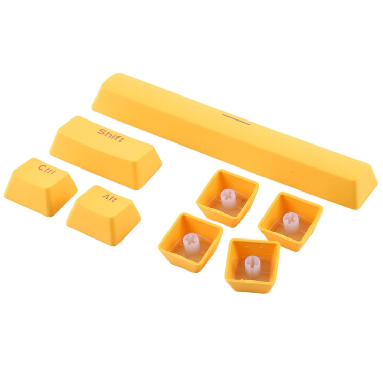 104 Keys Double Shot PBT Backlit Keycaps for Mechanical Keyboard (Yellow) by buy2fix