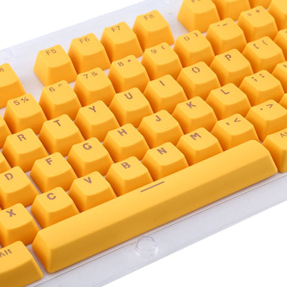 104 Keys Double Shot PBT Backlit Keycaps for Mechanical Keyboard (Yellow) by buy2fix