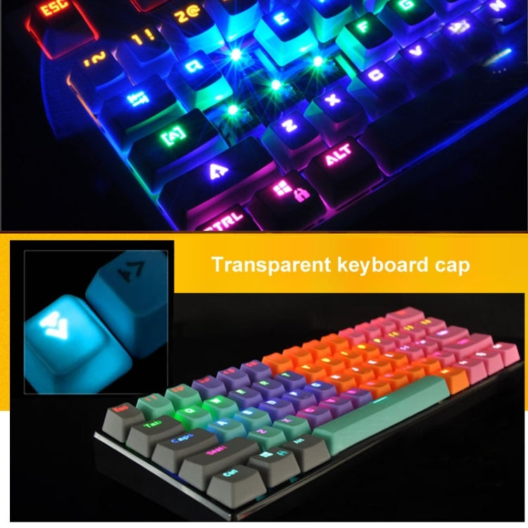 104 Keys Double Shot PBT Backlit Keycaps for Mechanical Keyboard(Orange) by buy2fix