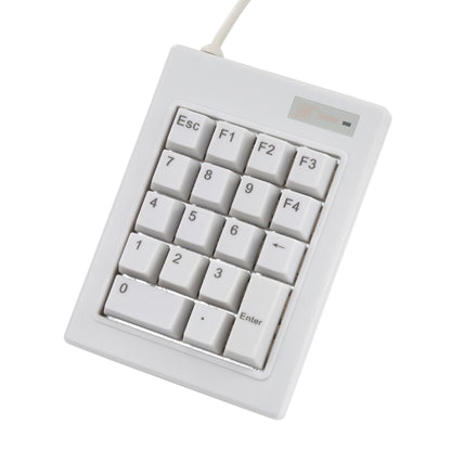 DX-18A 18-keys USB Wired Mechanical Black Shaft Mini Numeric Keyboard (White) by buy2fix