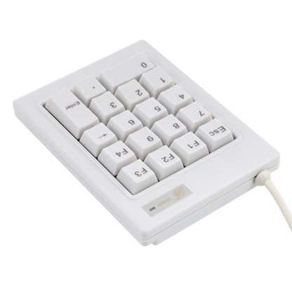 DX-18A 18-keys USB Wired Mechanical Black Shaft Mini Numeric Keyboard (White) by buy2fix