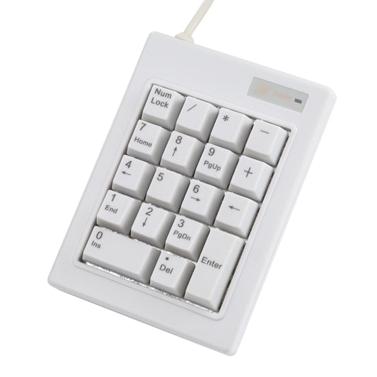 DX-18B 18-keys USB Wired Mechanical Black Shaft Mini Numeric Keyboard (White) by buy2fix