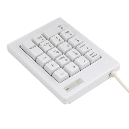 DX-18B 18-keys USB Wired Mechanical Black Shaft Mini Numeric Keyboard (White) by buy2fix