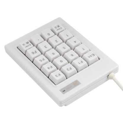 DX-20A 20-keys USB Wired Mechanical Black Shaft Mini Numeric Keyboard (White) by buy2fix