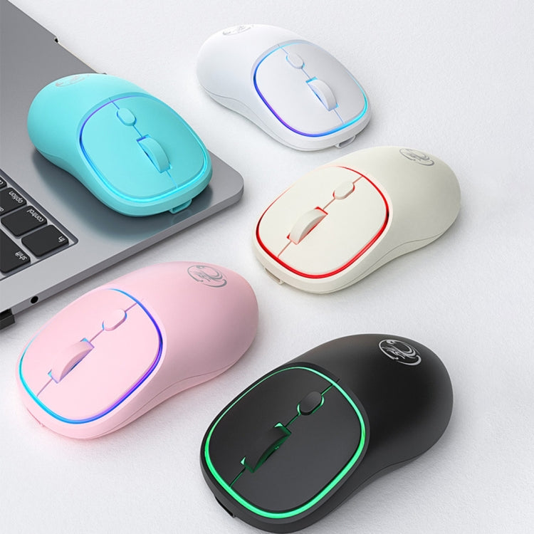 iMICE W-618 Rechargeable 4 Buttons 1600 DPI 2.4GHz Bluetooth Silent Wireless Mouse for Computer PC Laptop (Blue) - Wireless Mice by iMICE | Online Shopping UK | buy2fix