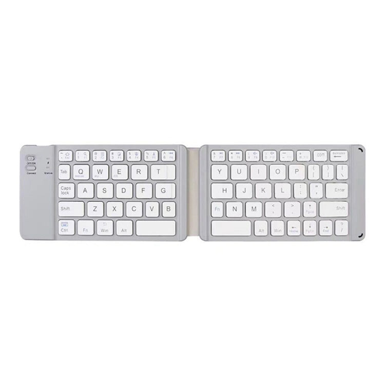 Mini Wireless Bluetooth Folding Keyboard (White) by buy2fix