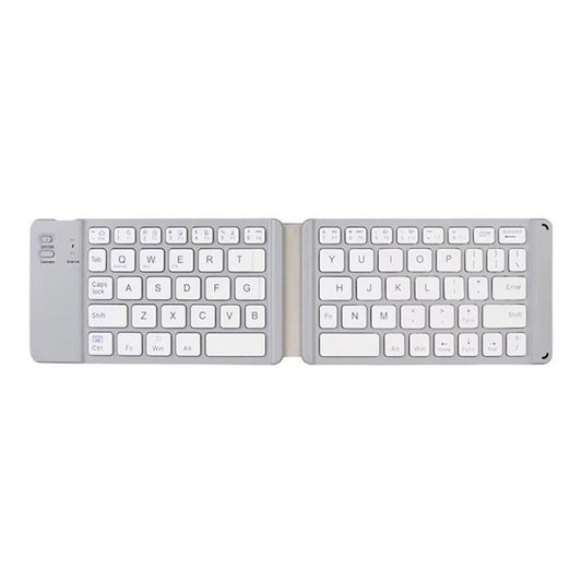 Mini Wireless Bluetooth Folding Keyboard (White) by buy2fix