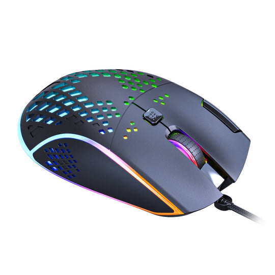 iMICE T97 souris de jeu RGB lumière LED USB 7 boutons 7200 DPI souris de jeu filaire (noir)