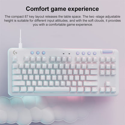 Logitech Aurora G713 RGB Wired Game E-sports 87-key Mechanical Keyboard with Palm Support, Tea Shaft - Wired Keyboard by Logitech | Online Shopping UK | buy2fix
