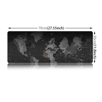 Extended Large Anti-Slip World Map Pattern Soft Rubber Smooth Cloth Surface Game Mouse Pad Keyboard Mat, Size: 70 x 30cm by buy2fix