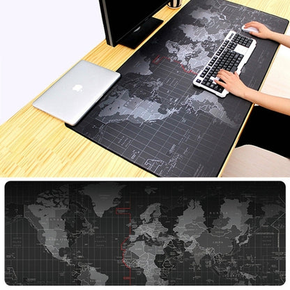Extended Large Anti-Slip World Map Pattern Soft Rubber Smooth Cloth Surface Game Mouse Pad Keyboard Mat, Size: 80 x 30cm by buy2fix