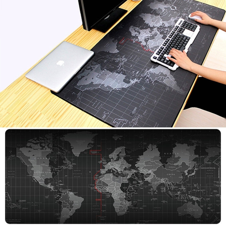Extended Large Anti-Slip World Map Pattern Soft Rubber Smooth Cloth Surface Game Mouse Pad Keyboard Mat, Size: 60 x 30cm by buy2fix
