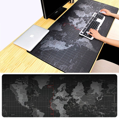 Extended Large Anti-Slip World Map Pattern Soft Rubber Smooth Cloth Surface Game Mouse Pad Keyboard Mat, Size: 60 x 30cm by buy2fix