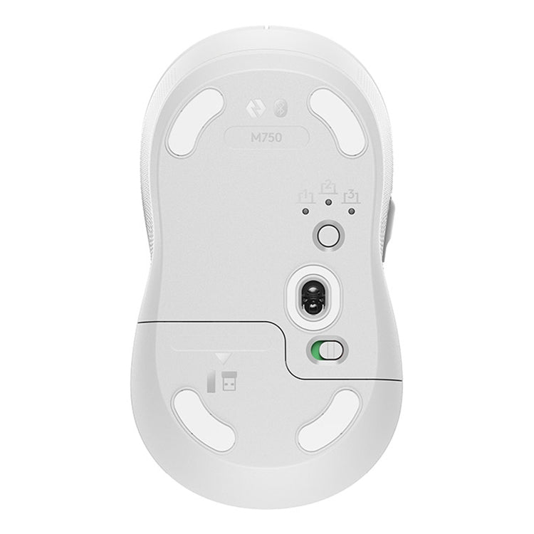Logitech M750 2000DPI 2.4GHz Wireless Bluetooth Dual Mode Mouse (White) - Wireless Mice by Logitech | Online Shopping UK | buy2fix