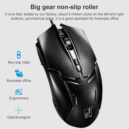 ZGB Q9B Wired Keyboard + Mouse Set by Chasing Leopard