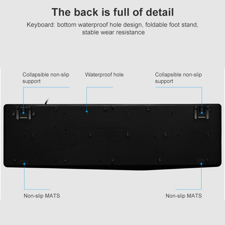 ZGB Q9B Wired Keyboard + Mouse Set by Chasing Leopard