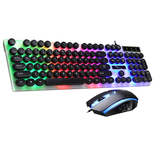 ZGB G21 Luminous Wired Keyboard + Mouse Set (Black) by Chasing Leopard