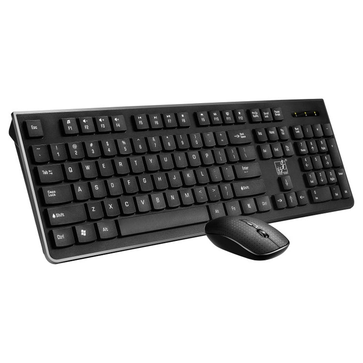 ZGB 8810 Mute Wireless Keyboard + Mouse Set (Black) by Chasing Leopard