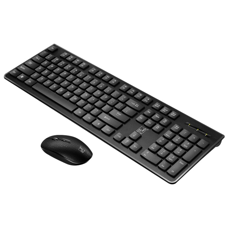 ZGB 8810 Mute Wireless Keyboard + Mouse Set (Black) by Chasing Leopard