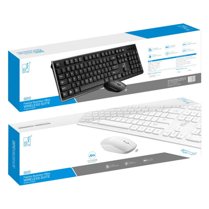 ZGB 8810 Mute Wireless Keyboard + Mouse Set (White) by Chasing Leopard