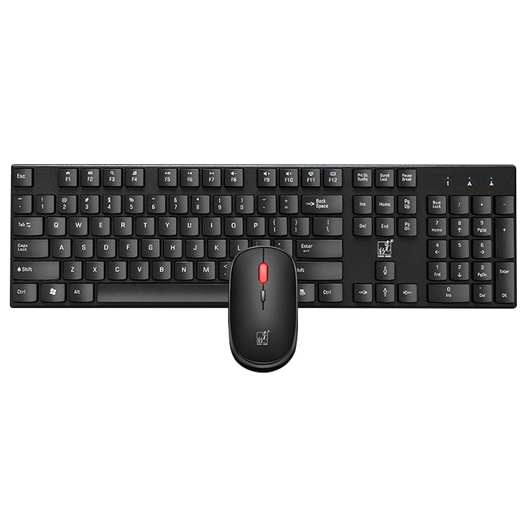 ZGB 8820 Candy Color Wireless Keyboard + Mouse Set (Black) by Chasing Leopard