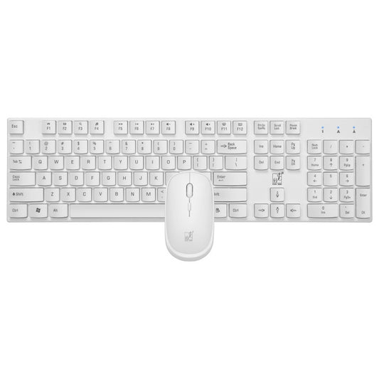 ZGB 8820 Candy Color Wireless Keyboard + Mouse Set (White) by Chasing Leopard
