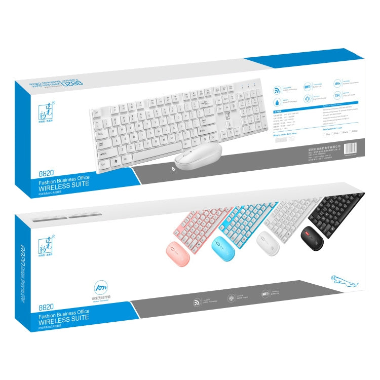 ZGB 8820 Candy Color Wireless Keyboard + Mouse Set (Black) by Chasing Leopard