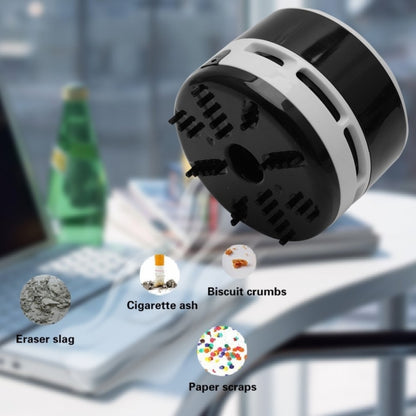 Mini Cute Personality Household / Vehicle Handheld Desk Table Keyboard Vacuum Cleaner, Size: 8x6x6cm(Black) by buy2fix