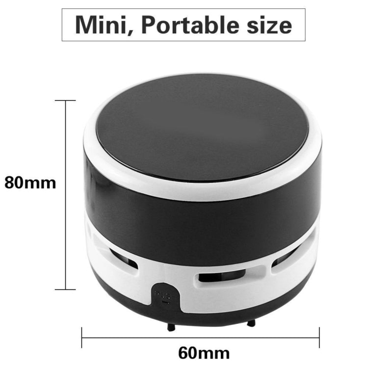 Mini Cute Personality Household / Vehicle Handheld Desk Table Keyboard Vacuum Cleaner, Size: 8x6x6cm(Black) by buy2fix