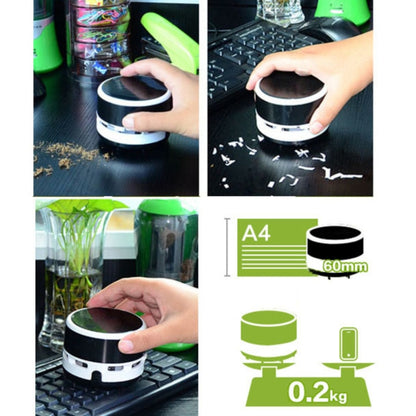 Mini Cute Personality Household / Vehicle Handheld Desk Table Keyboard Vacuum Cleaner, Size: 8x6x6cm(Black) by buy2fix