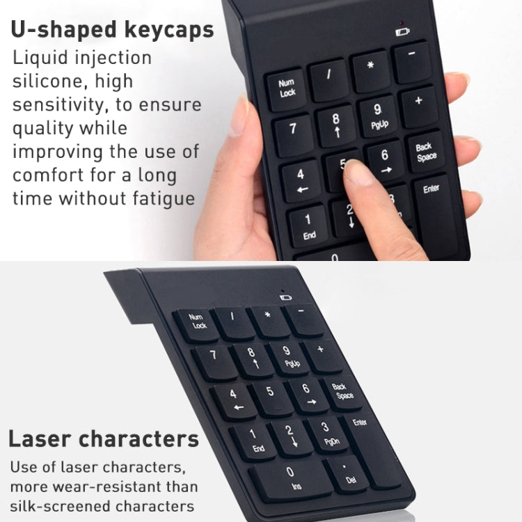 MC Saite 2129RF 18 Keys Wireless 2.4G Numeric Keyboard by MC Saite