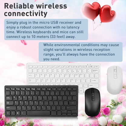 MC Saite K05 Wireless Mouse + Keyboard Set (White) by MC Saite