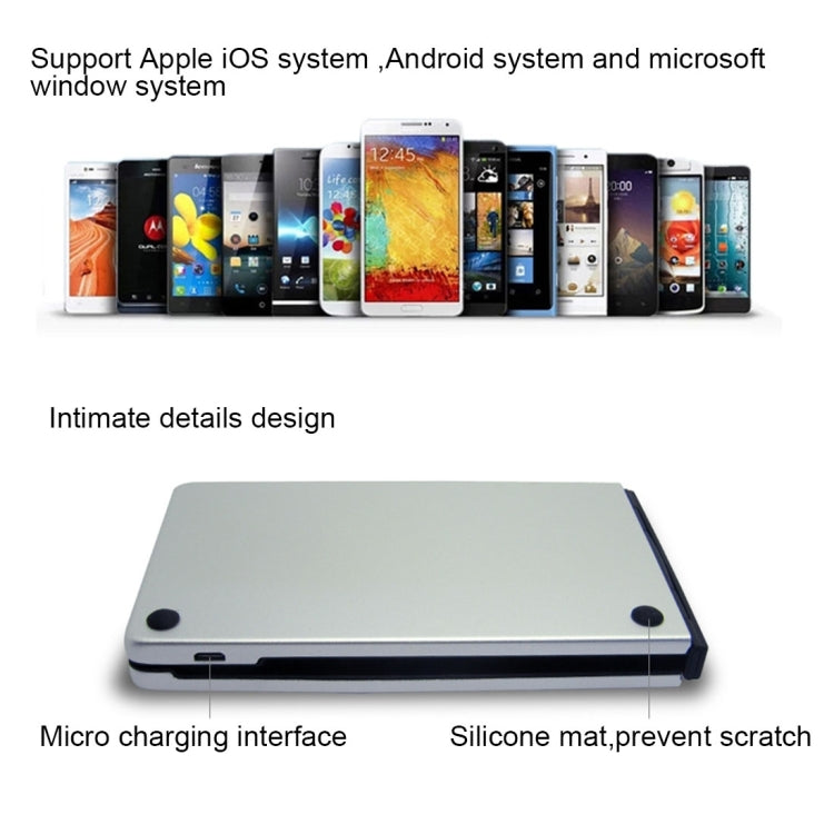 F66 Foldable Bluetooth Wireless 66 Keys Keyboard, Support Android / Windows / iOS(Gold) by buy2fix