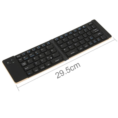 F66 Foldable Bluetooth Wireless 66 Keys Keyboard, Support Android / Windows / iOS(Gold) by buy2fix