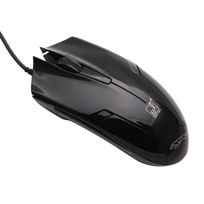 ZGB 119 USB Universal Wired Optical Gaming Mouse, Length: 1.45m(Jet Black) by Chasing Leopard