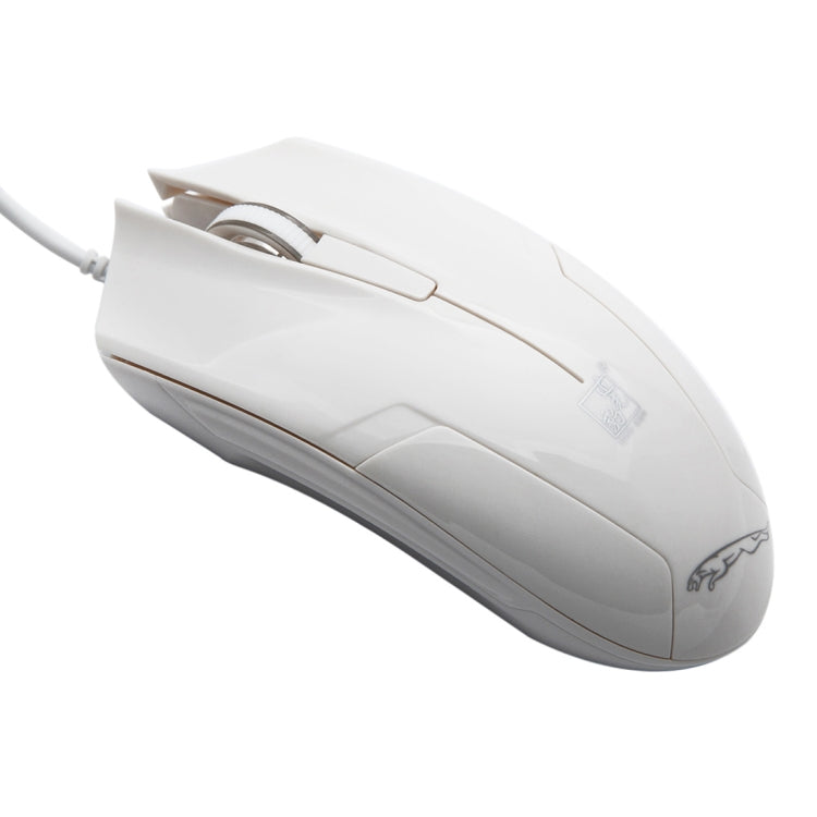 ZGB 119 USB Universal Wired Optical Gaming Mouse, Length: 1.45m(White) by Chasing Leopard