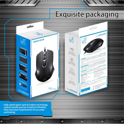 Chasing Leopard 129 USB Universal Wired Optical Gaming Mouse with Counter Weight, Length: 1.3m(Black) by Chasing Leopard