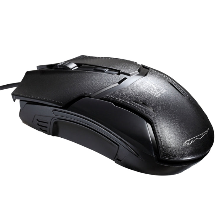 Chasing Leopard 179 USB 1600DPI Three-speed Adjustable Wired Optical Gaming Mouse, Length: 1.3m(Black) by Chasing Leopard