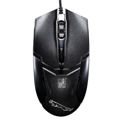 Chasing Leopard 179 USB 1600DPI Three-speed Adjustable Wired Optical Gaming Mouse, Length: 1.3m(Black) by Chasing Leopard
