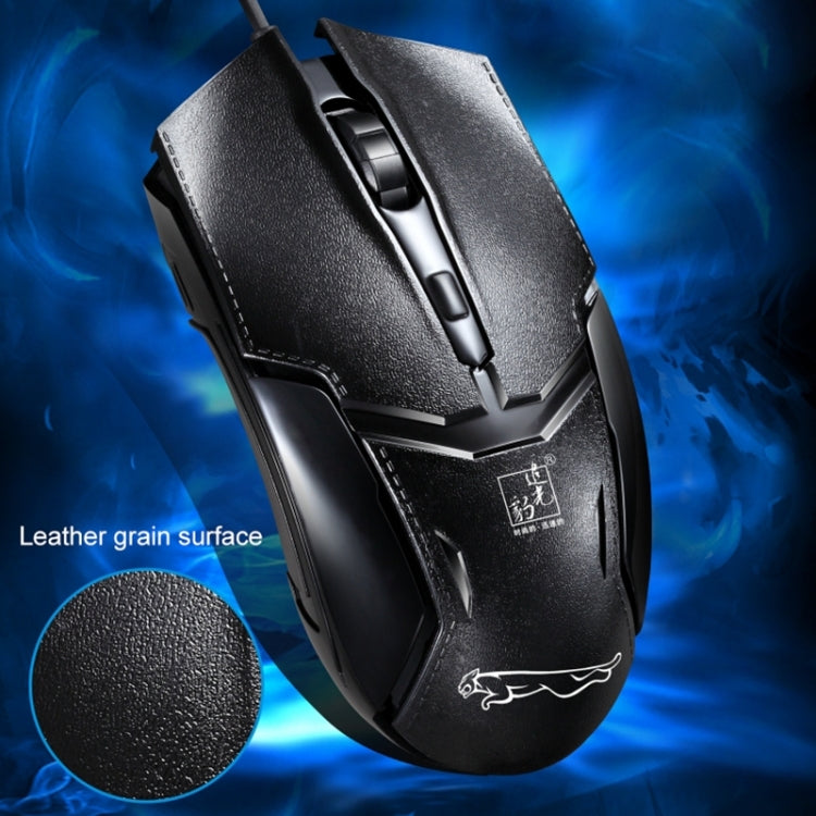 Chasing Leopard 179 USB 1600DPI Three-speed Adjustable Wired Optical Gaming Mouse, Length: 1.3m(Black) by Chasing Leopard